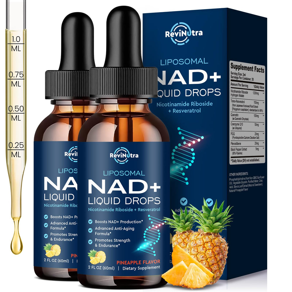 Liposomal NAD+ supplement 1200mg pineapple flavor hero image