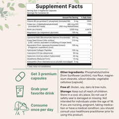 Close-up of Liposomal NAD+ for Women bottle