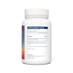 Close-up of liposomal quercetin capsules