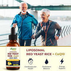 Liposomal Red Yeast Rice CoQ10 Drops bottle side view