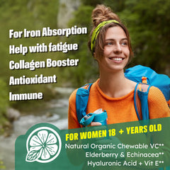 Label highlights Folate 800mcg, Hyaluronic Acid, and CoQ10