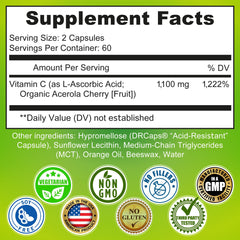 Close-up of Liposomal Vitamin C liquid gel capsules