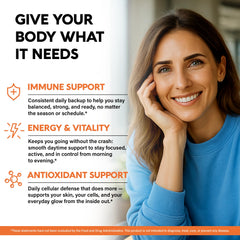 Graphic illustrating liposomal delivery technology for Vitamin C