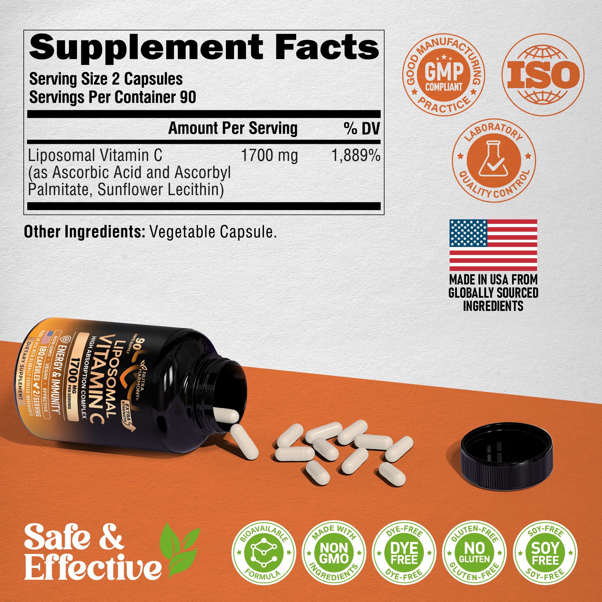 Non-GMO and Soy-Free icons on product label