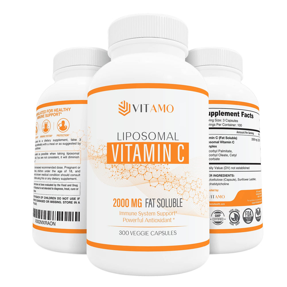 Liposomal Vitamin C 2000mg – 300 capsules for immune support