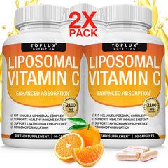 Bottle of Liposomal Vitamin C 2100mg with label