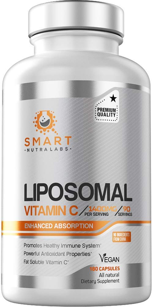 Close-up of liposomal vitamin C absorption technology with sunflower phospholipids