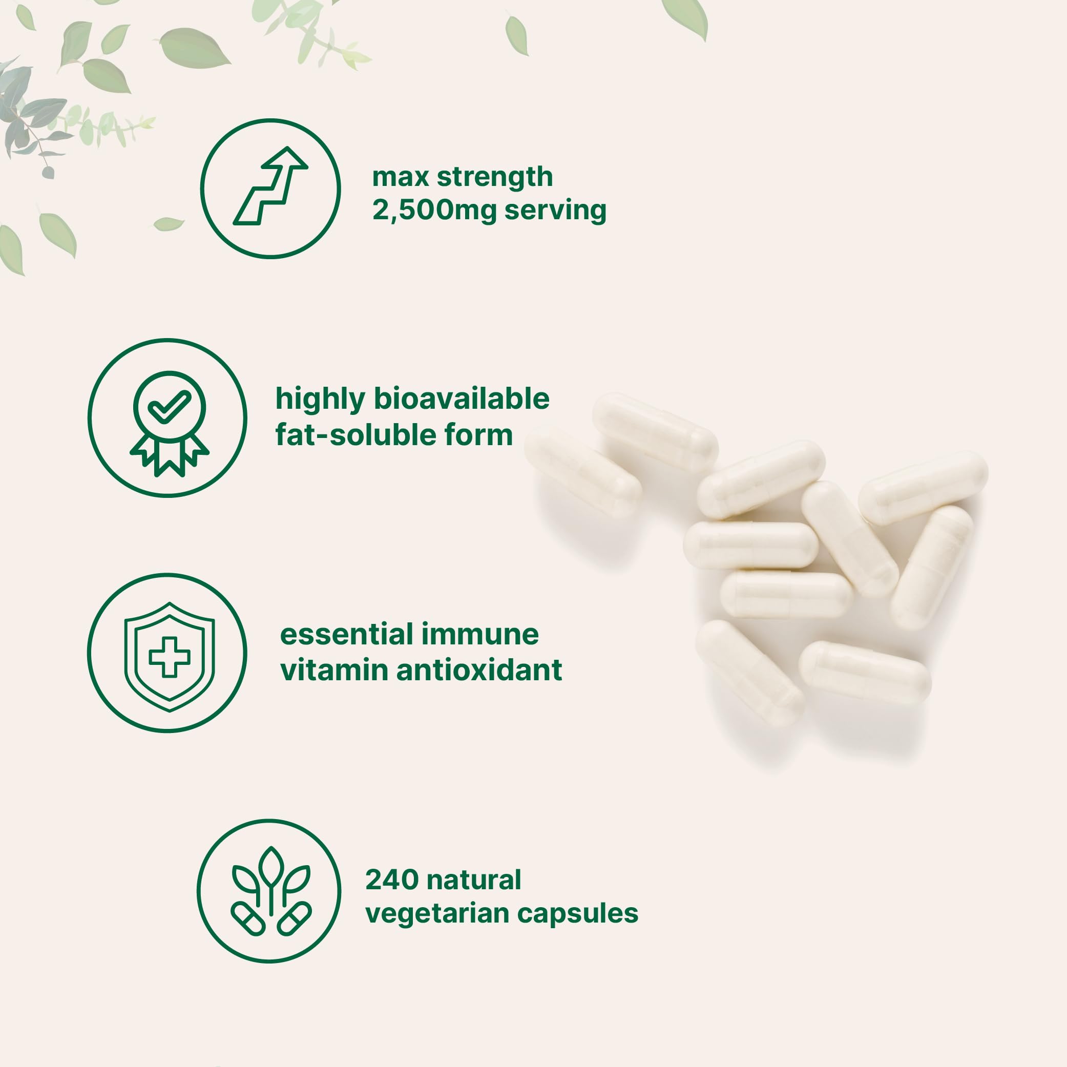 Close-up illustration of liposomal delivery technology for Vitamin C