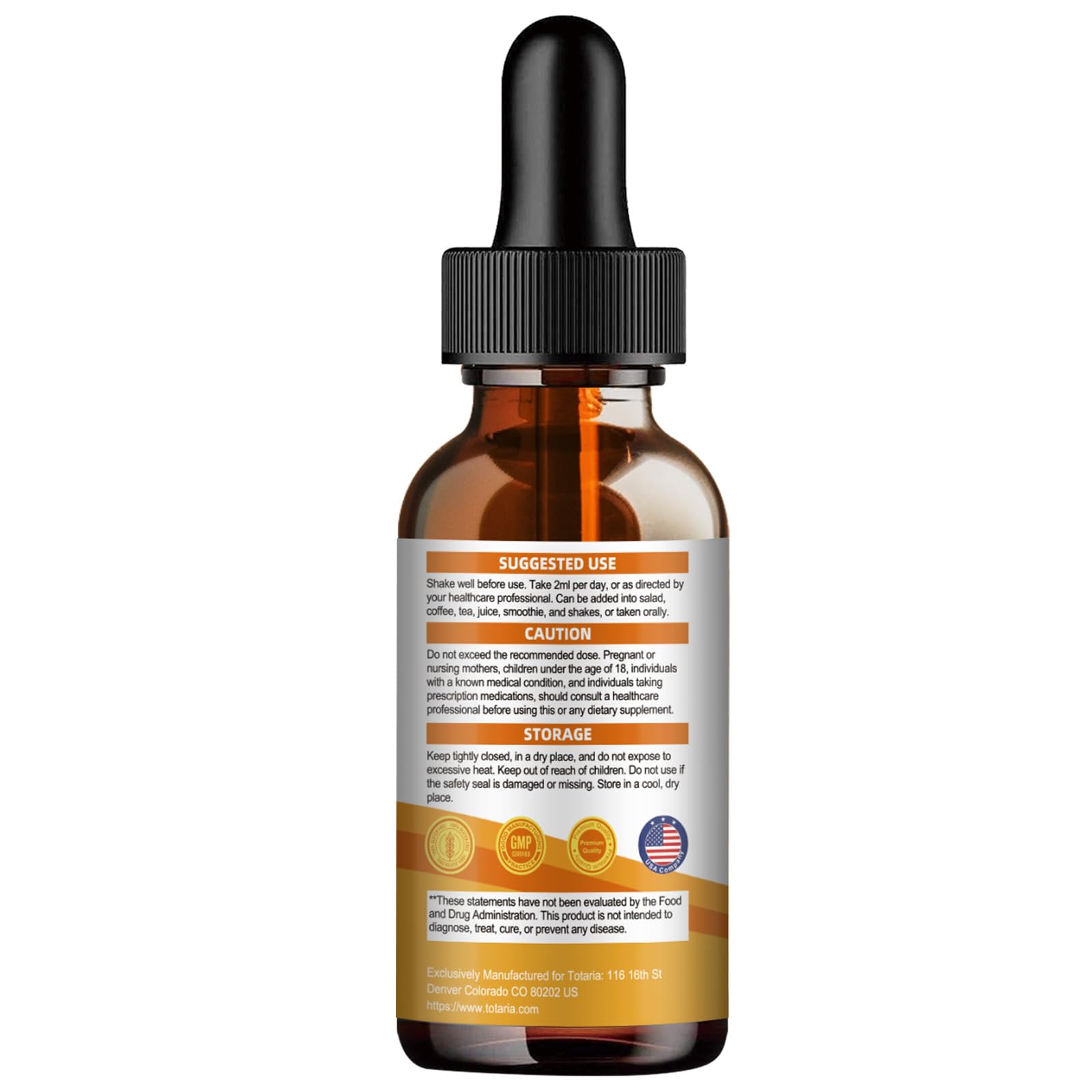 No sugar, gluten, soy, or dairy in D3 K2 drops