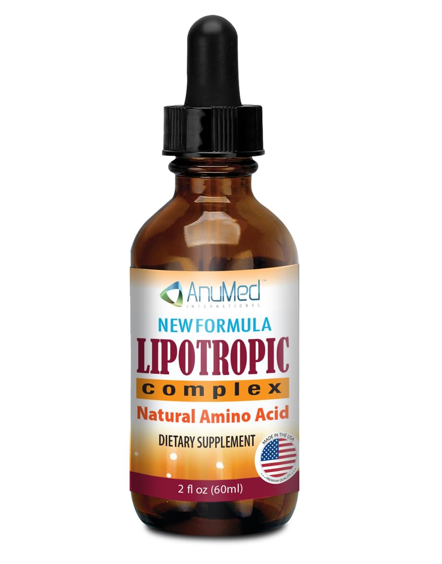 Front view of ANUMED Lipotropic Complex Liquid Drops bottle
