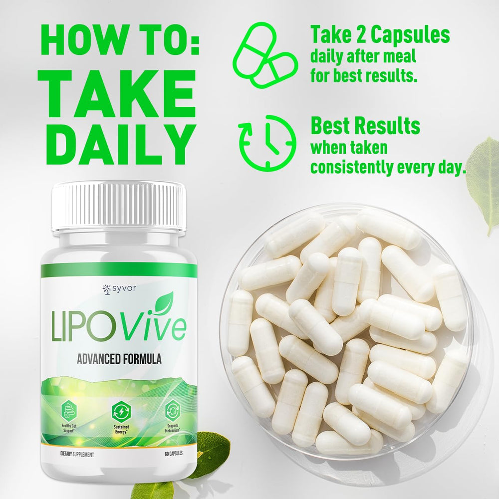 Active lifestyle with Lipovive capsules
