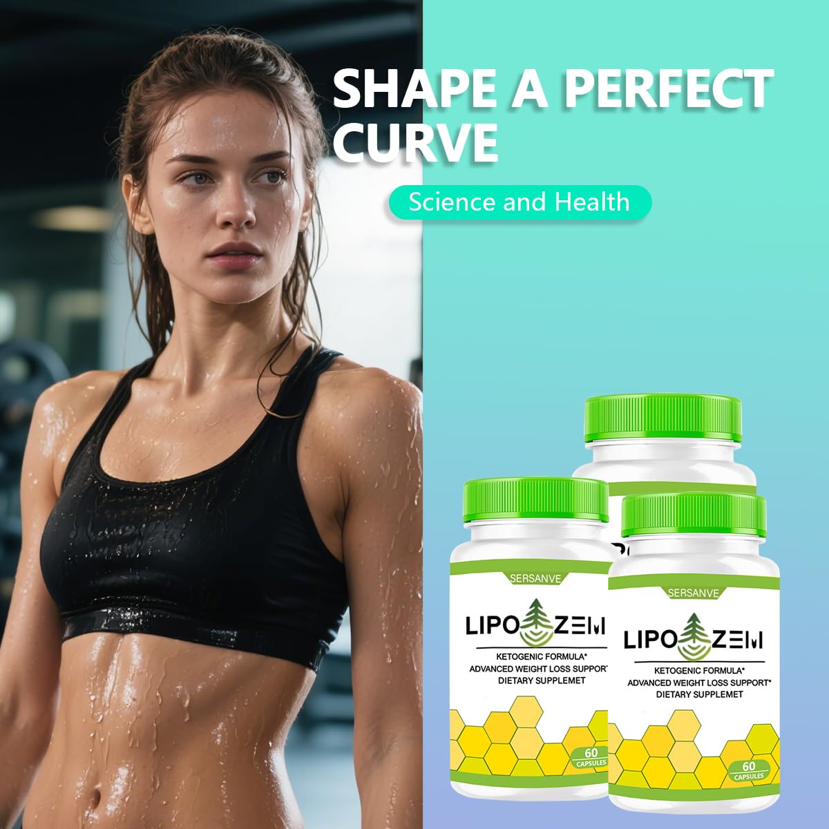 Packaging of Lipo-zemn weight management dietary supplement – 60 capsules