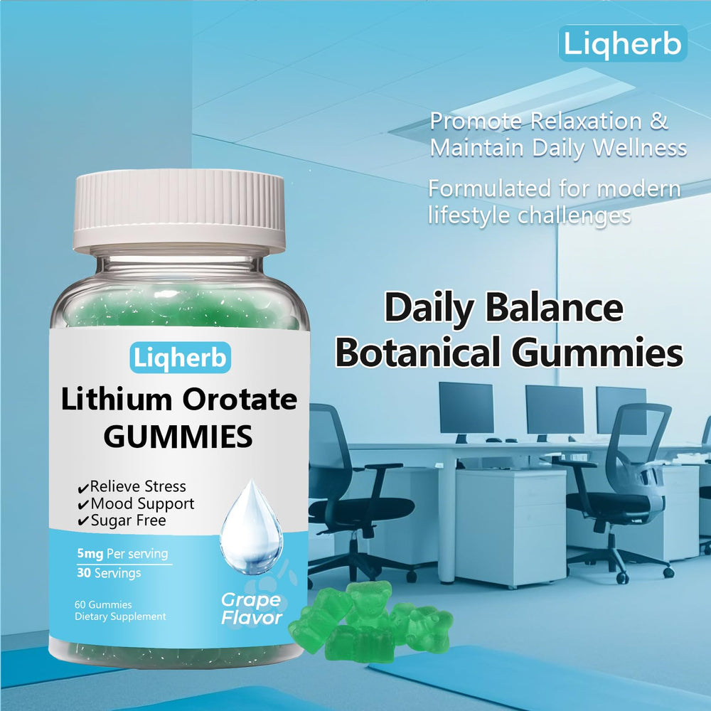 Vegan, non-GMO, gluten-free Liqherb gummies packaging