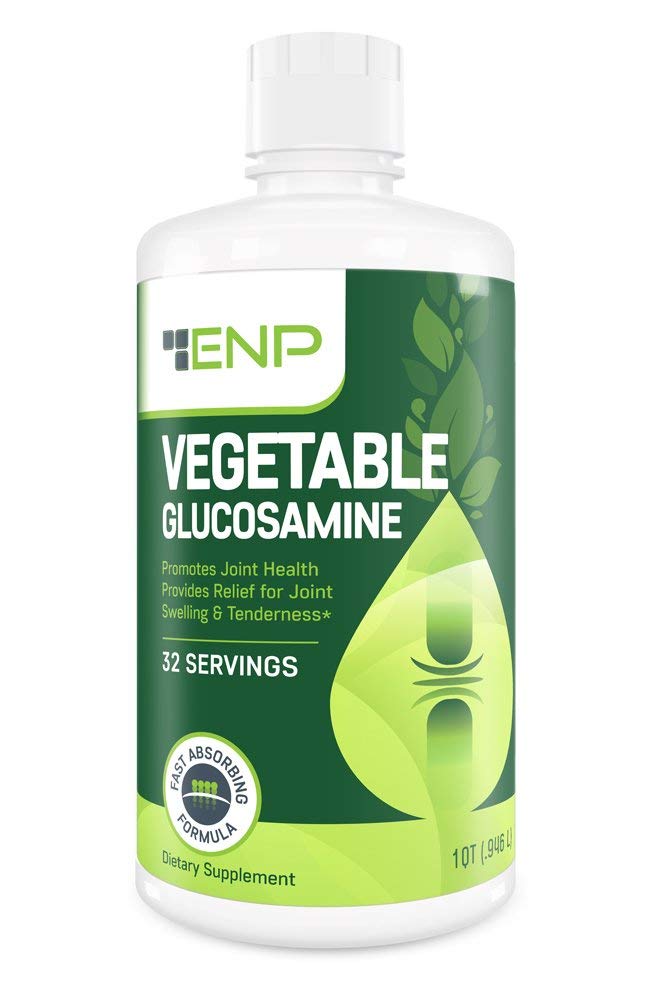 Bottle of liquid glucosamine with MSM 1500mg supplement
