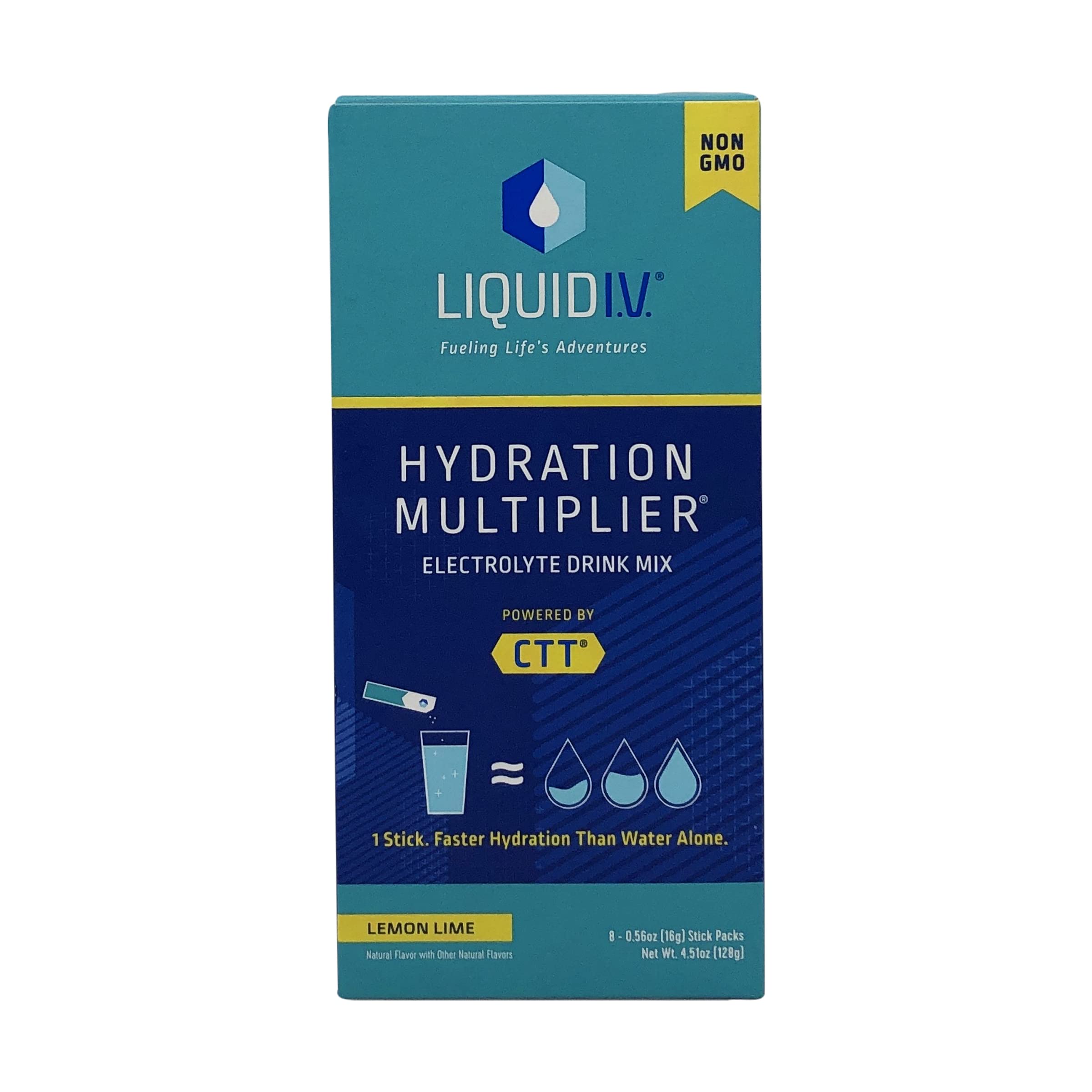 Liquid I.V. Hydration Multiplier Lemon Lime 8-Count Packaging