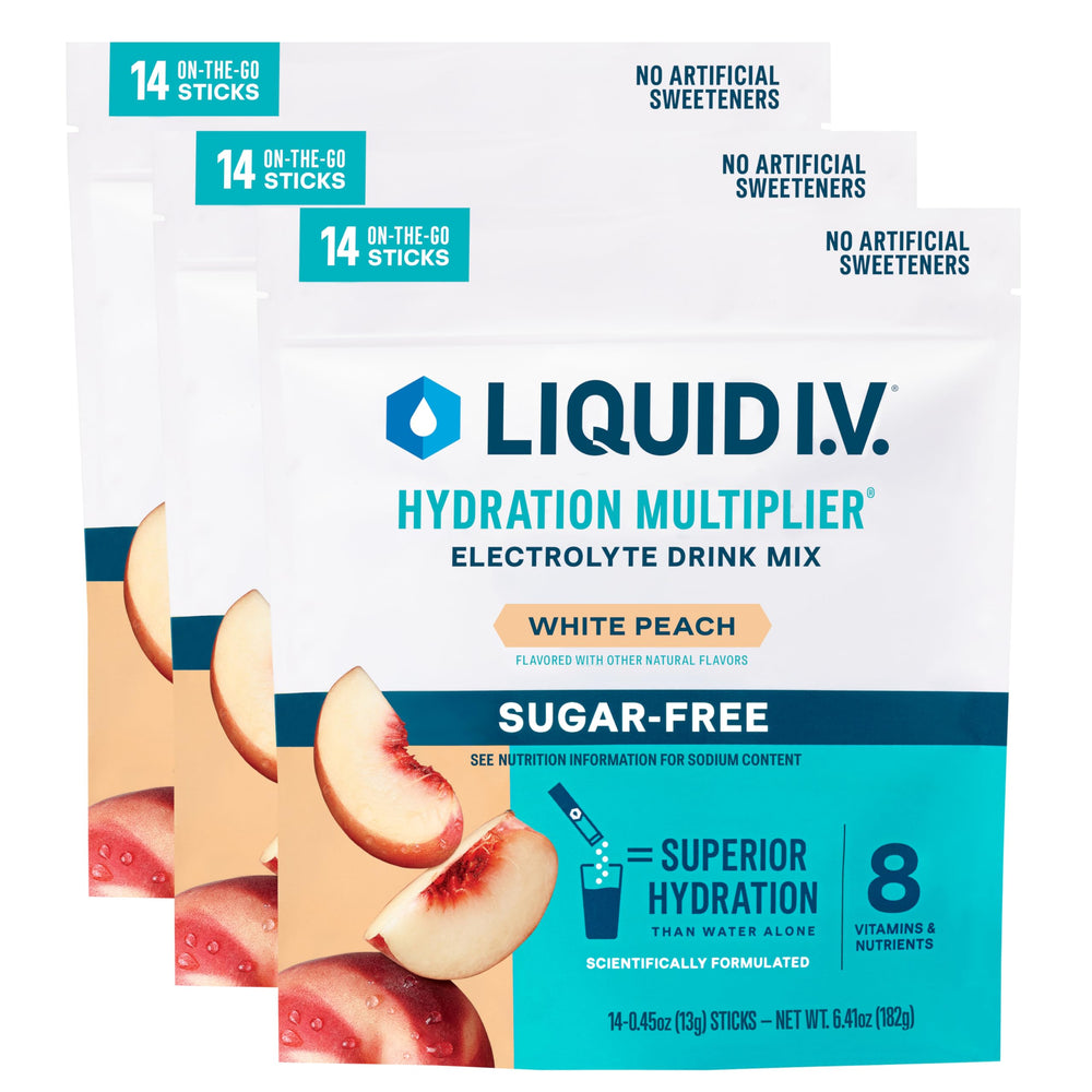 Liquid I.V. Hydration Multiplier Sugar-Free White Peach – front view