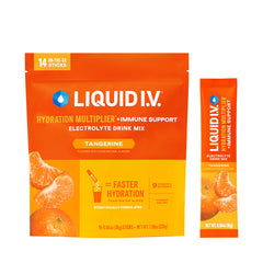 Liquid I.V Hydration Multiplier Tangerine box with single-serving packets