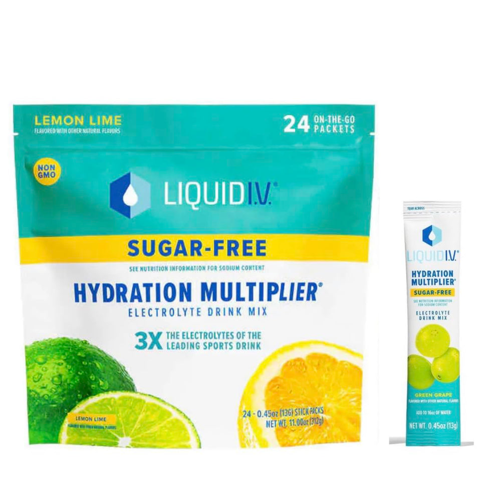 Liquid I.V. Sugar-Free Hydration Multiplier Lemon Lime packets