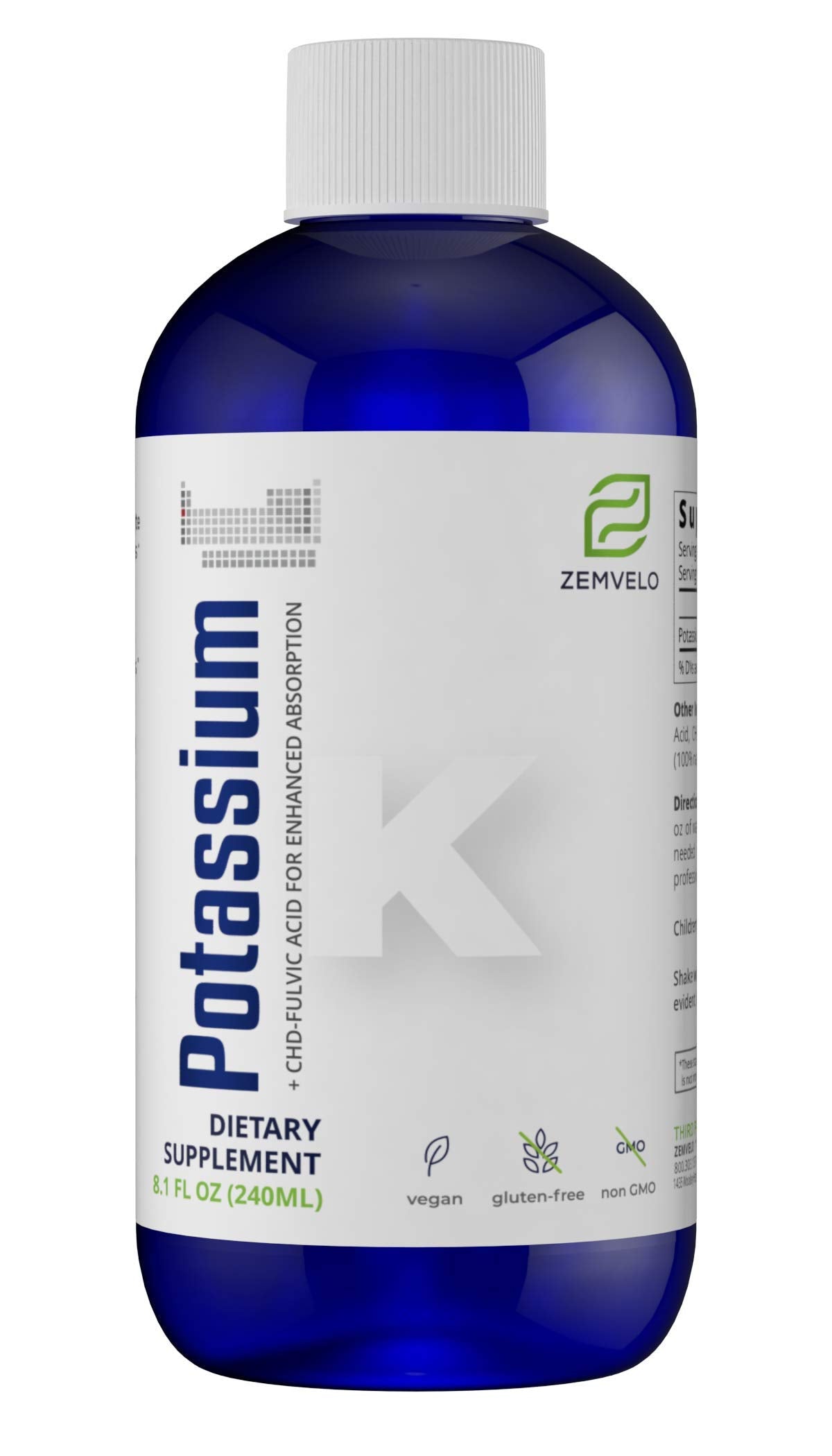 Liquid Ionic Potassium Citrate bottle label