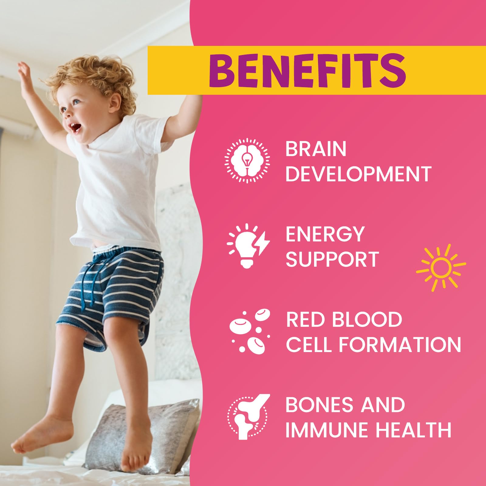 Dropper dispensing iron supplement into juice