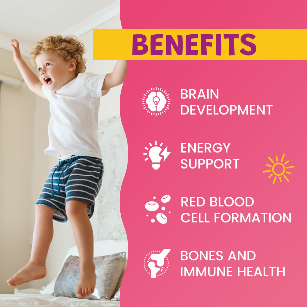 Dropper dispensing iron supplement into juice