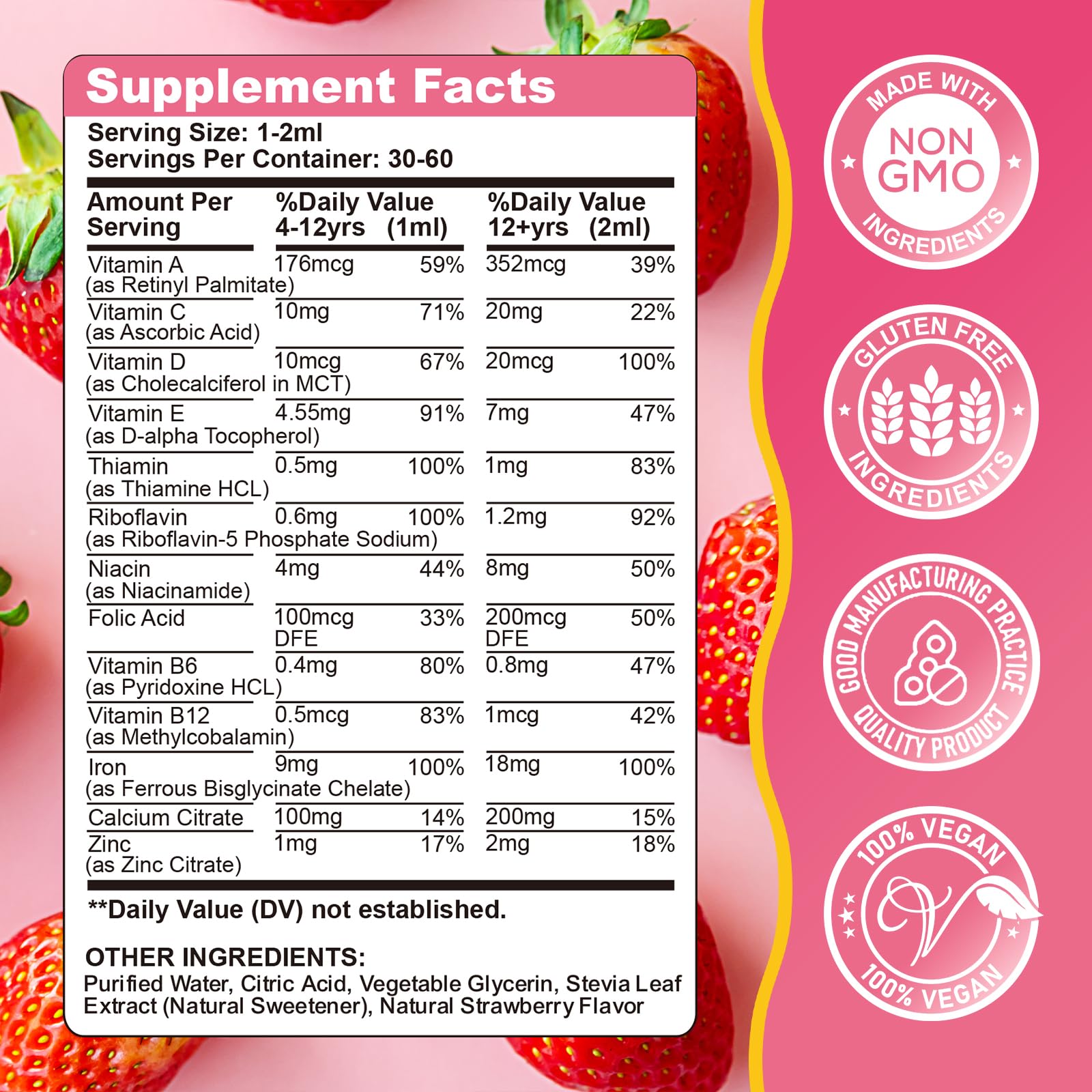 2 oz bottle of liquid iron drops