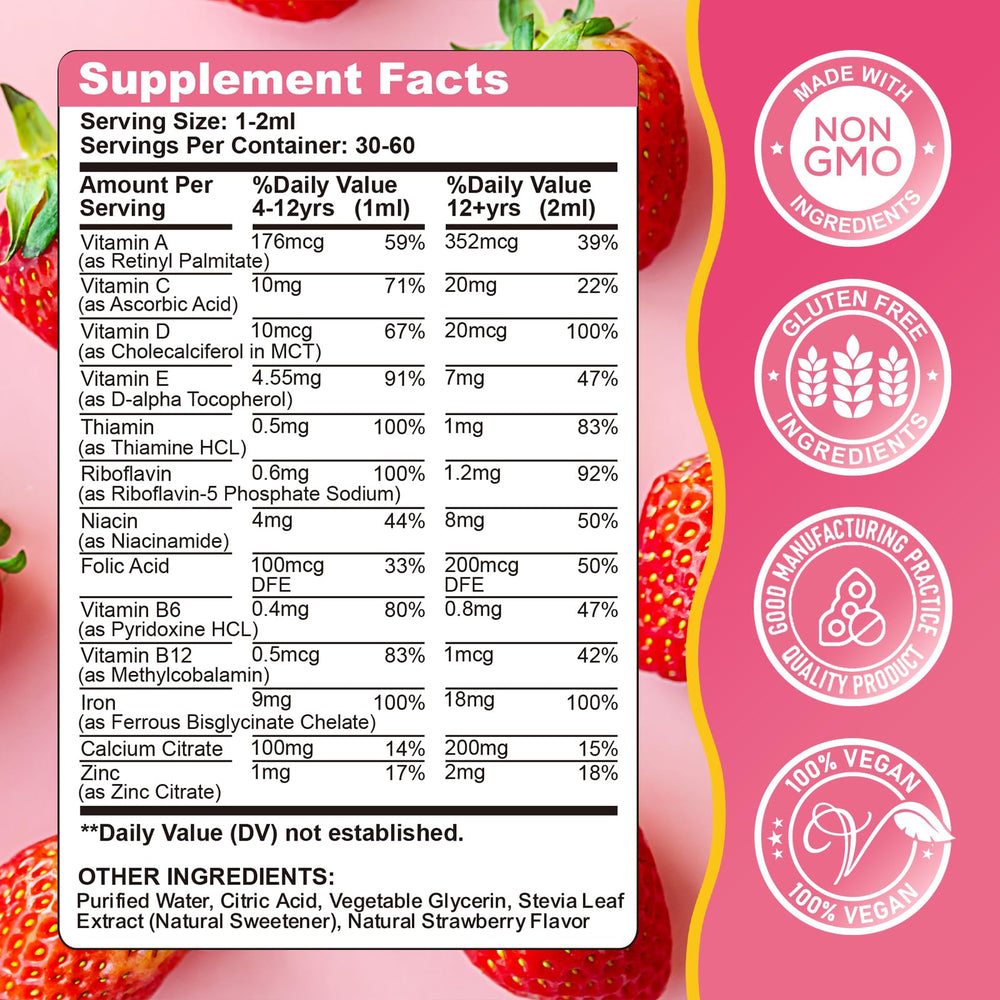 2 oz bottle of liquid iron drops