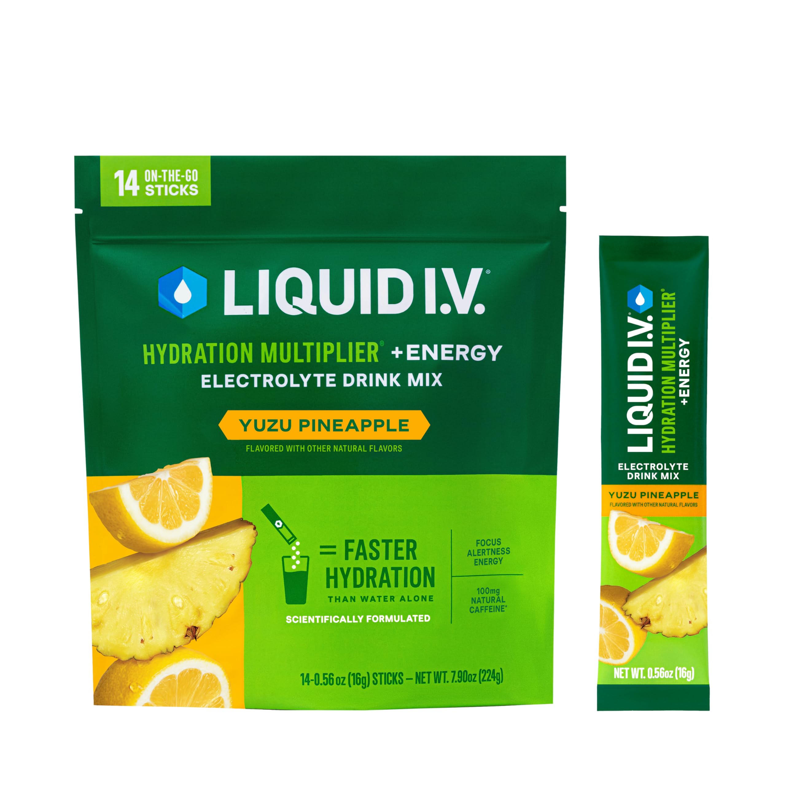 Hero image of Liquid I.V. Hydration Multiplier +Energy - Yuzu Pineapple 1 Pack