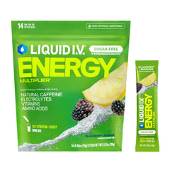 Liquid I.V. Hydration Multiplier Sugar-Free Energy Blackberry Lemonade hero image
