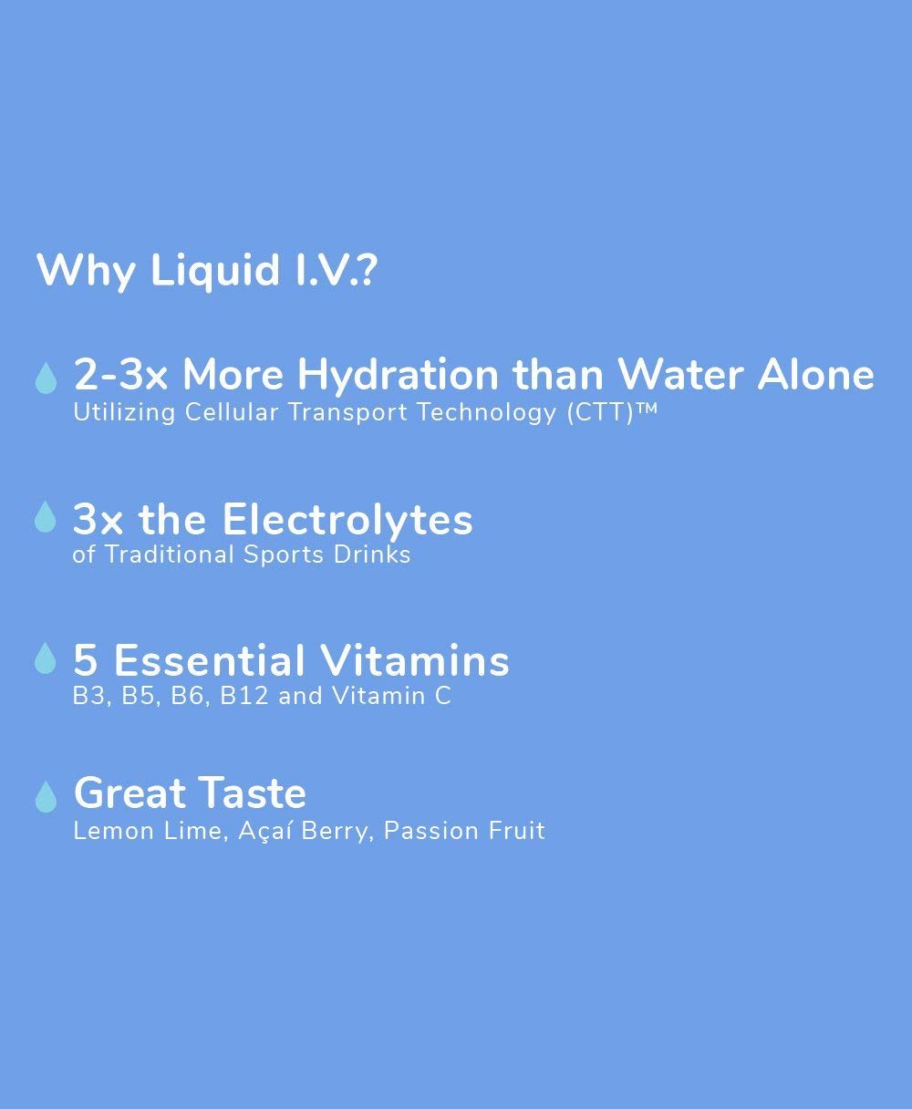 Passion Fruit electrolyte powder sachet from the variety pack.