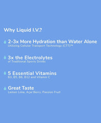 Passion Fruit electrolyte powder sachet from the variety pack.