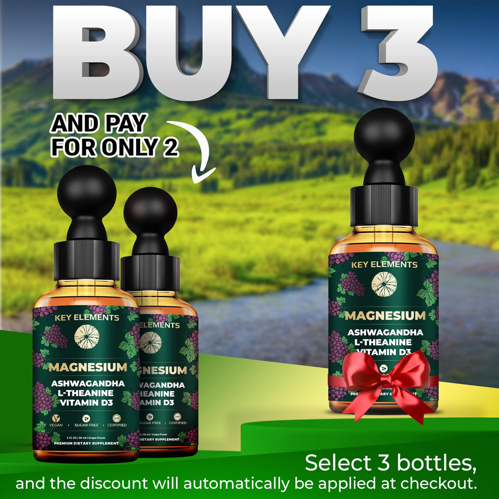 Magnesium glycinate liquid drops for restful sleep