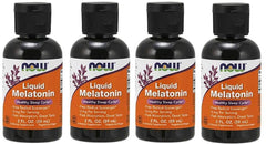 Now Foods Liquid Melatonin 3mg – 4-pack liquid supplement (8 oz total, 4 x 2 oz)