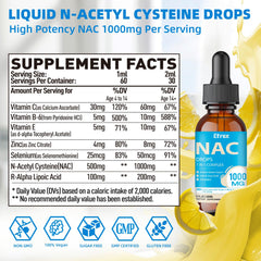 Dropper dispensing NAC drops for dosing