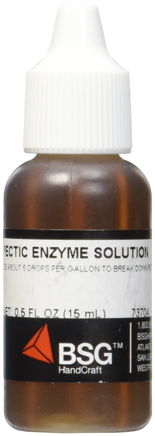 Bottle of Liquid Pectic Enzyme 0.5 oz for wine clarification