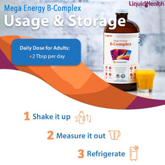 USA Made label on LiquidHealth B Complex bottle