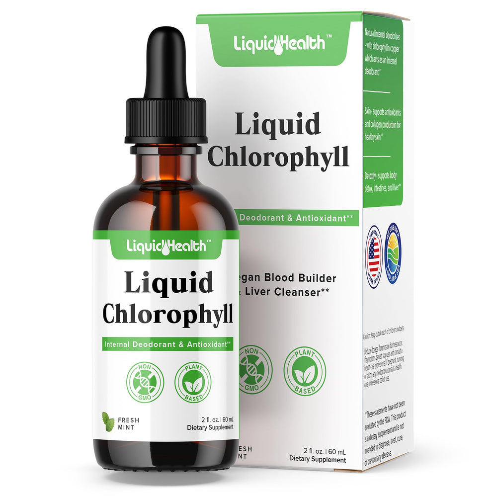 LIQUIDHEALTH Liquid Chlorophyll Drops bottle with dropper