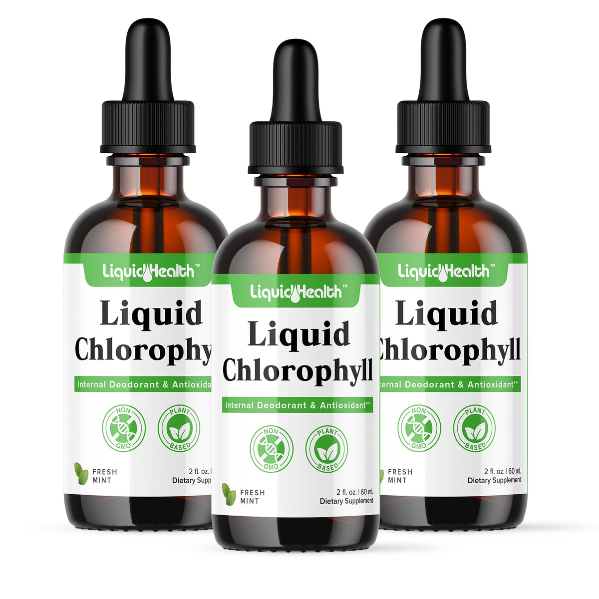 LIQUIDHEALTH Chlorophyll Drops 3-Pack product hero image