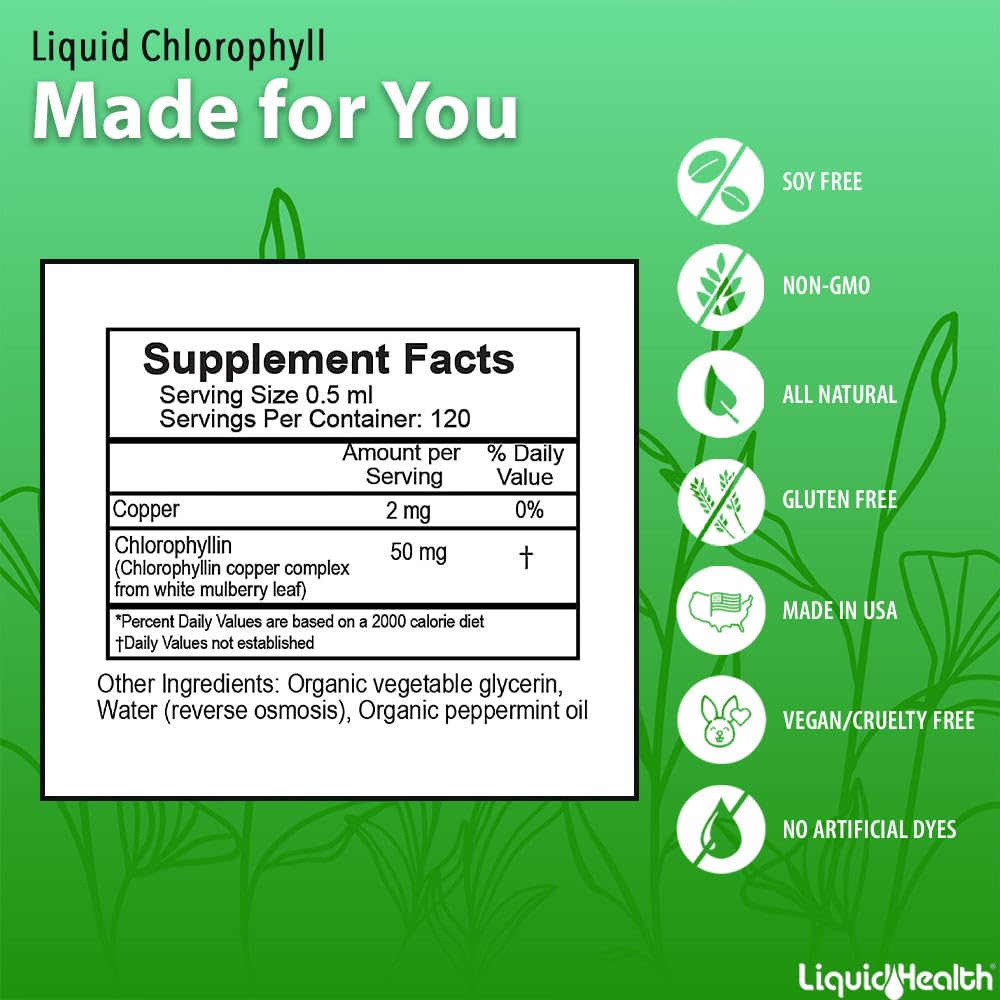 Chlorophyllin Copper from white mulberry leaf illustration