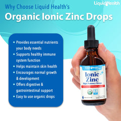 Ingredients label for Ionic Zinc Drops (Zinc Sulfate Heptahydrate)