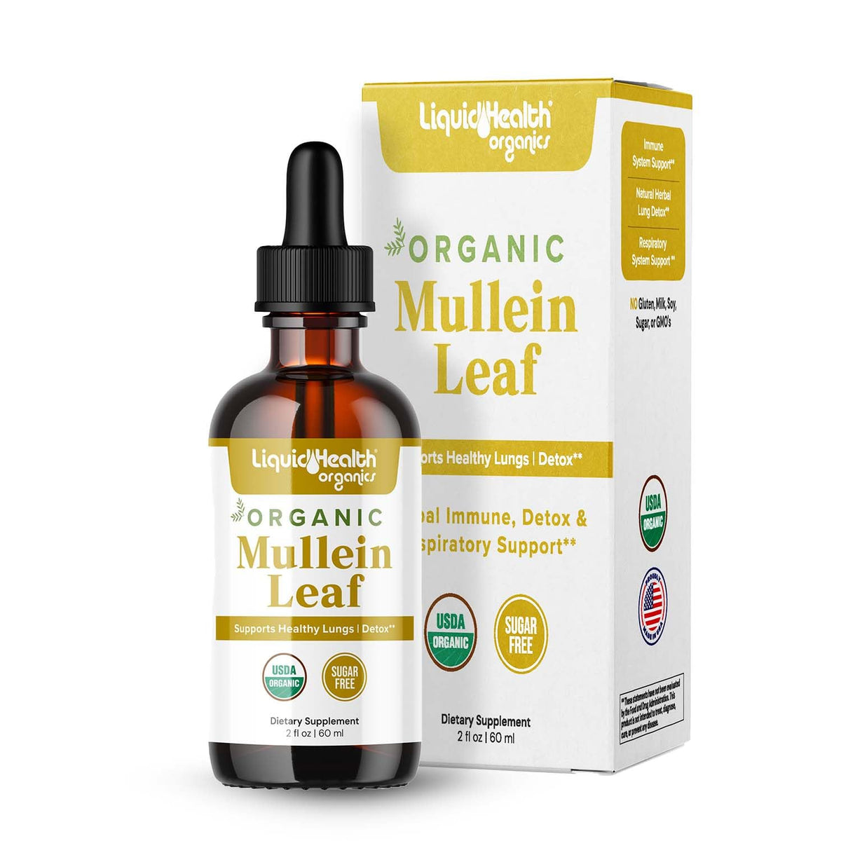 LIQUIDHEALTH Mullein Leaf Extract Drops bottle front view