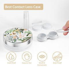 5-in-1 kit components: lens container, mirror, solution bottle, tweezers, remover stick