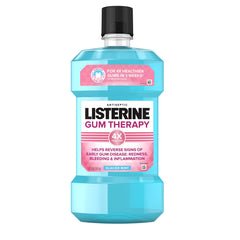 Front view of Listerine Gum Therapy Glacier Mint 1 L bottle
