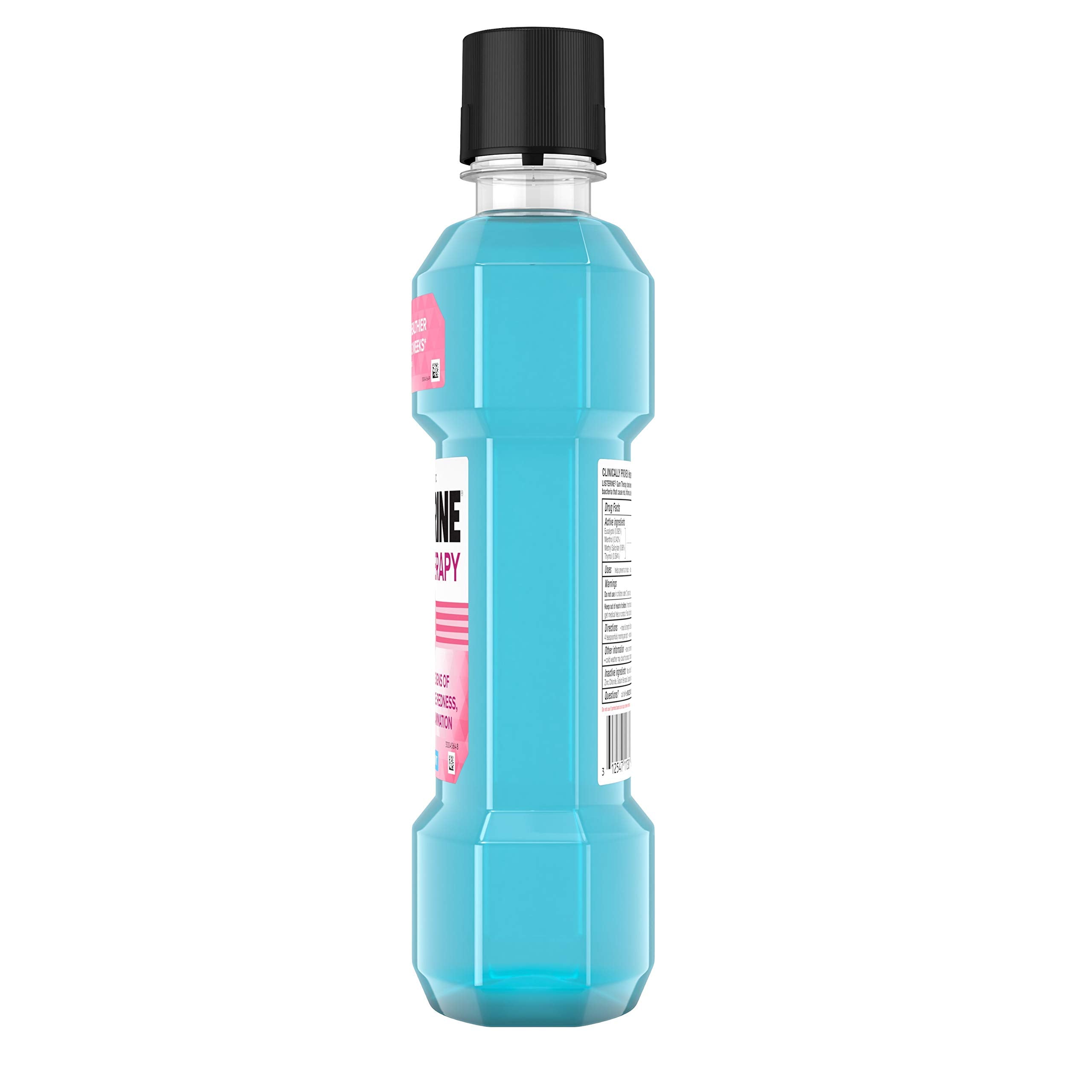 Close-up of bottle cap for Listerine Gum Therapy Glacier Mint 1 L