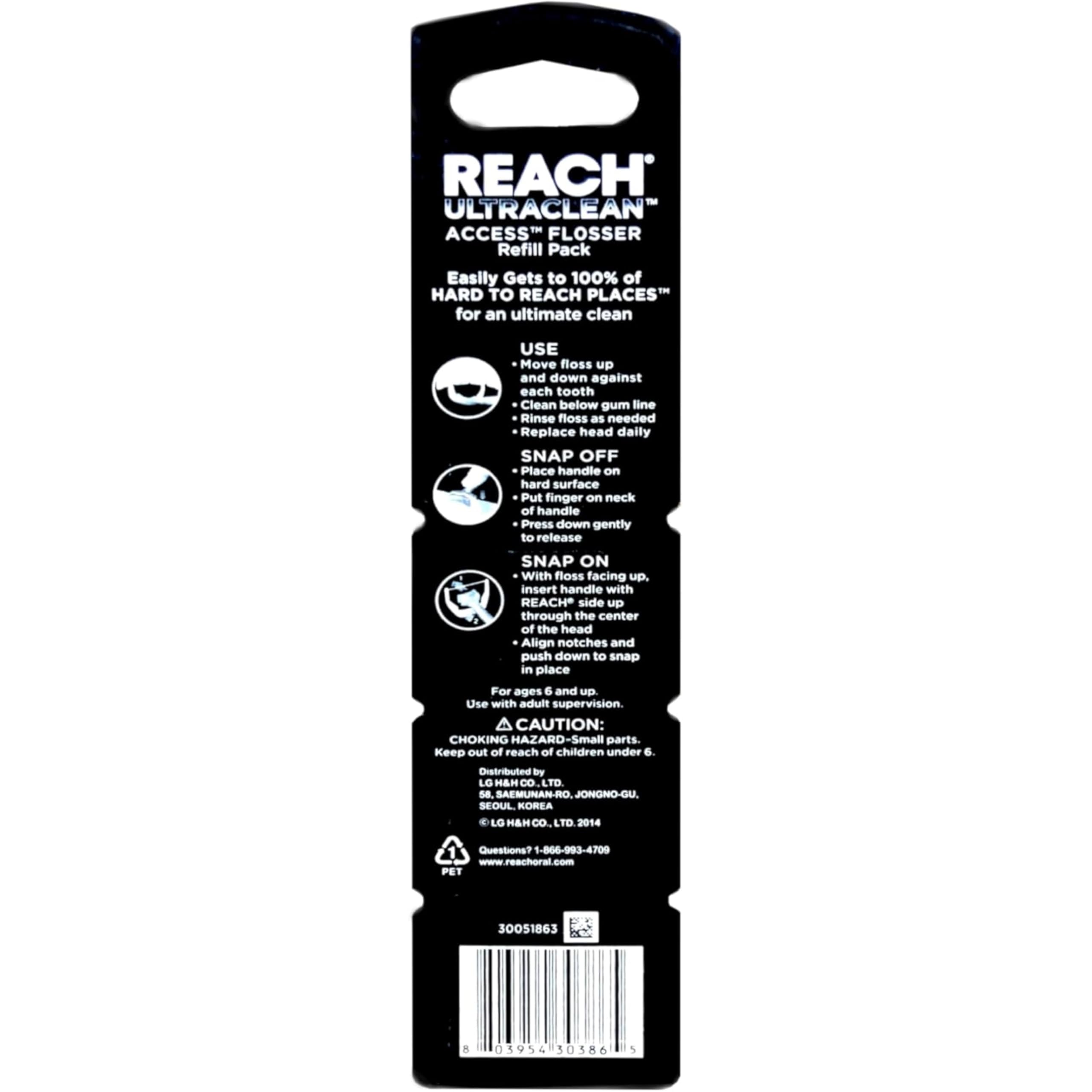 Product packaging displaying Listerine refill heads pack3