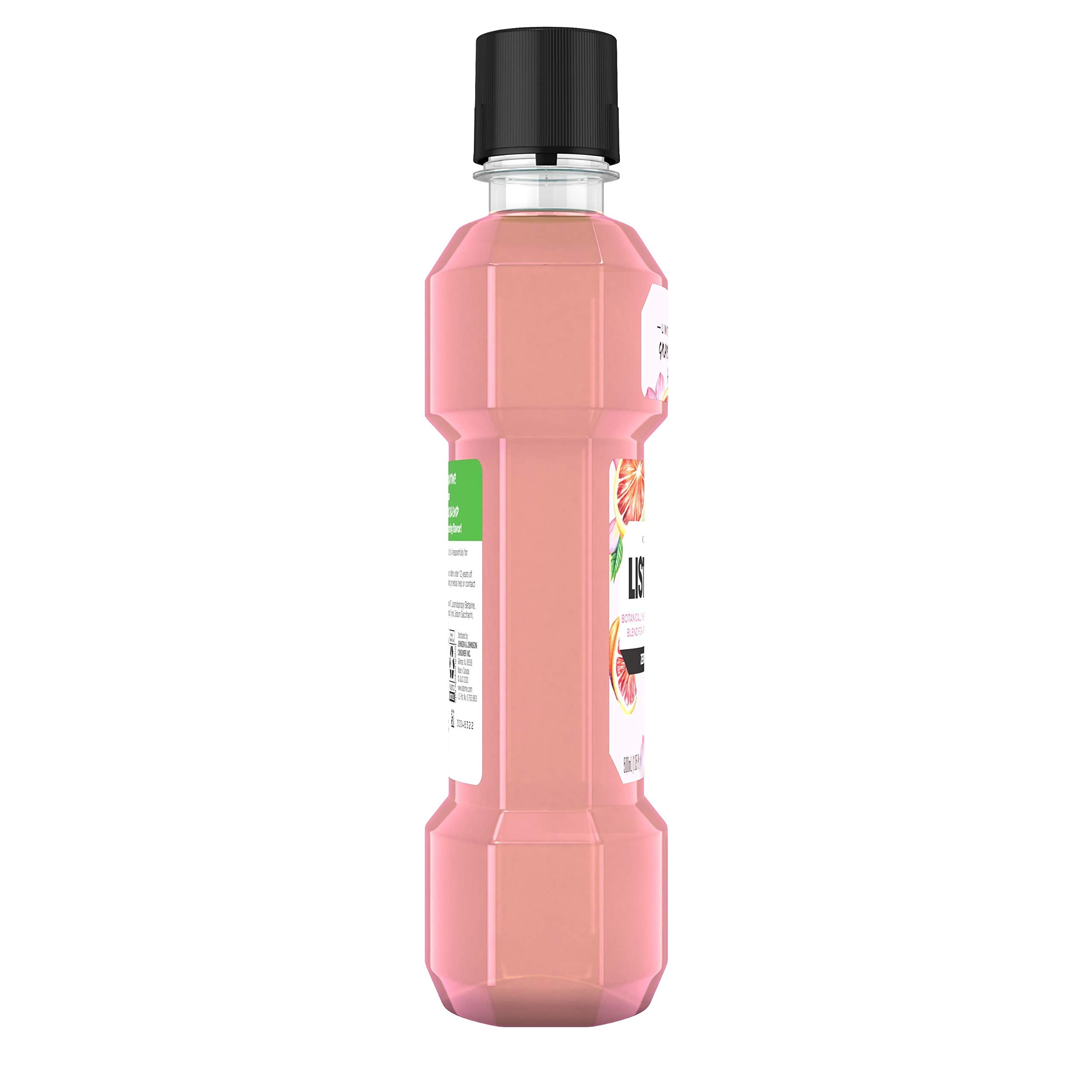 Limited edition Grapefruit Rose packaging for Listerine Zero Alcohol Mouthwash 500 mL
