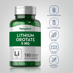 Tablets and capsules of lithium orotate supplement