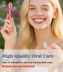 Disposable mini toothbrushes 48-pack with mixed flavors