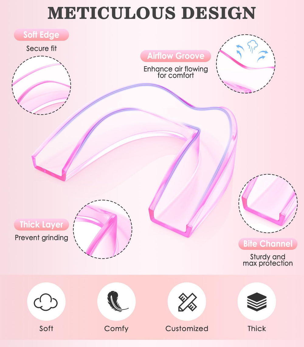 Magnifying mirror included with Litlcutie mouth guard packaging