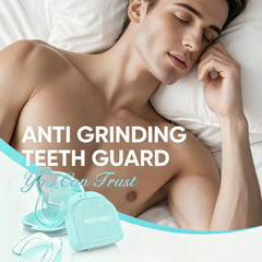 Close-up of moldable night guard for grinding teeth